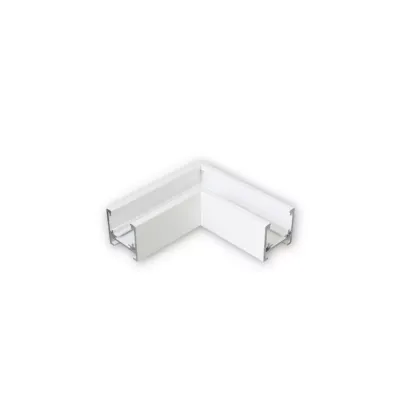 MINALOX RAIL SYSTEM "L" CONNECTOR HORIZONTAL DIRECTION white M-series