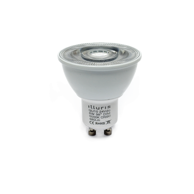 illuris 24V GU10 38° 6W  2700 Loxone PWM dimbaar