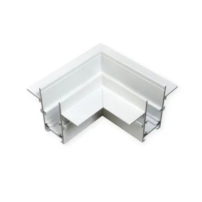 MINALOX RAIL SYSTEM "L" CONNECTOR Horizontal Direction White EMT Series