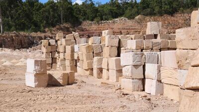 Sandstone blocks