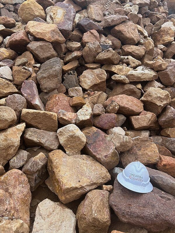 Natural random boulders (hand moveable)