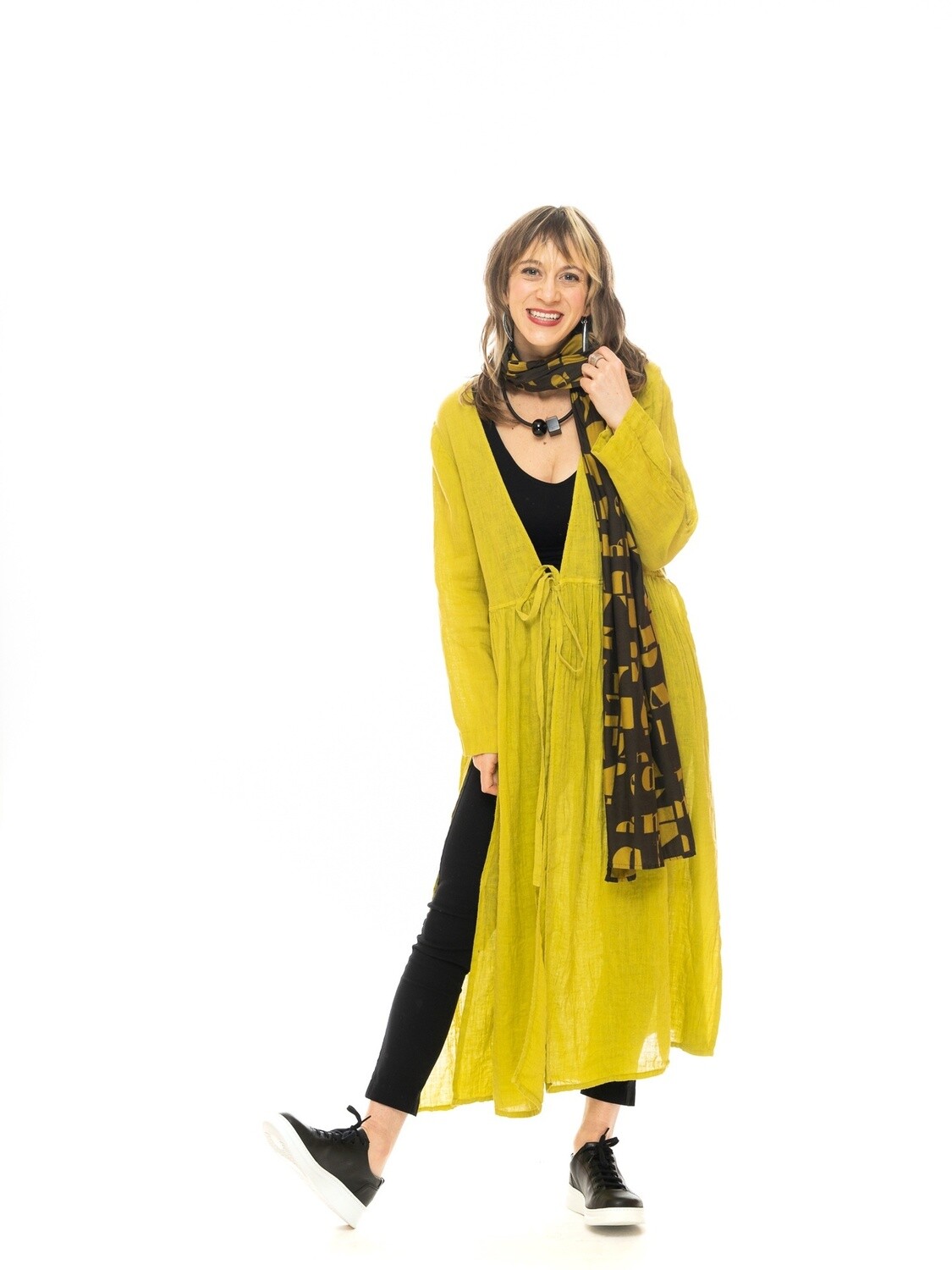 Tie Front Duster (multiple colors), Color: Lime, Size: One Size