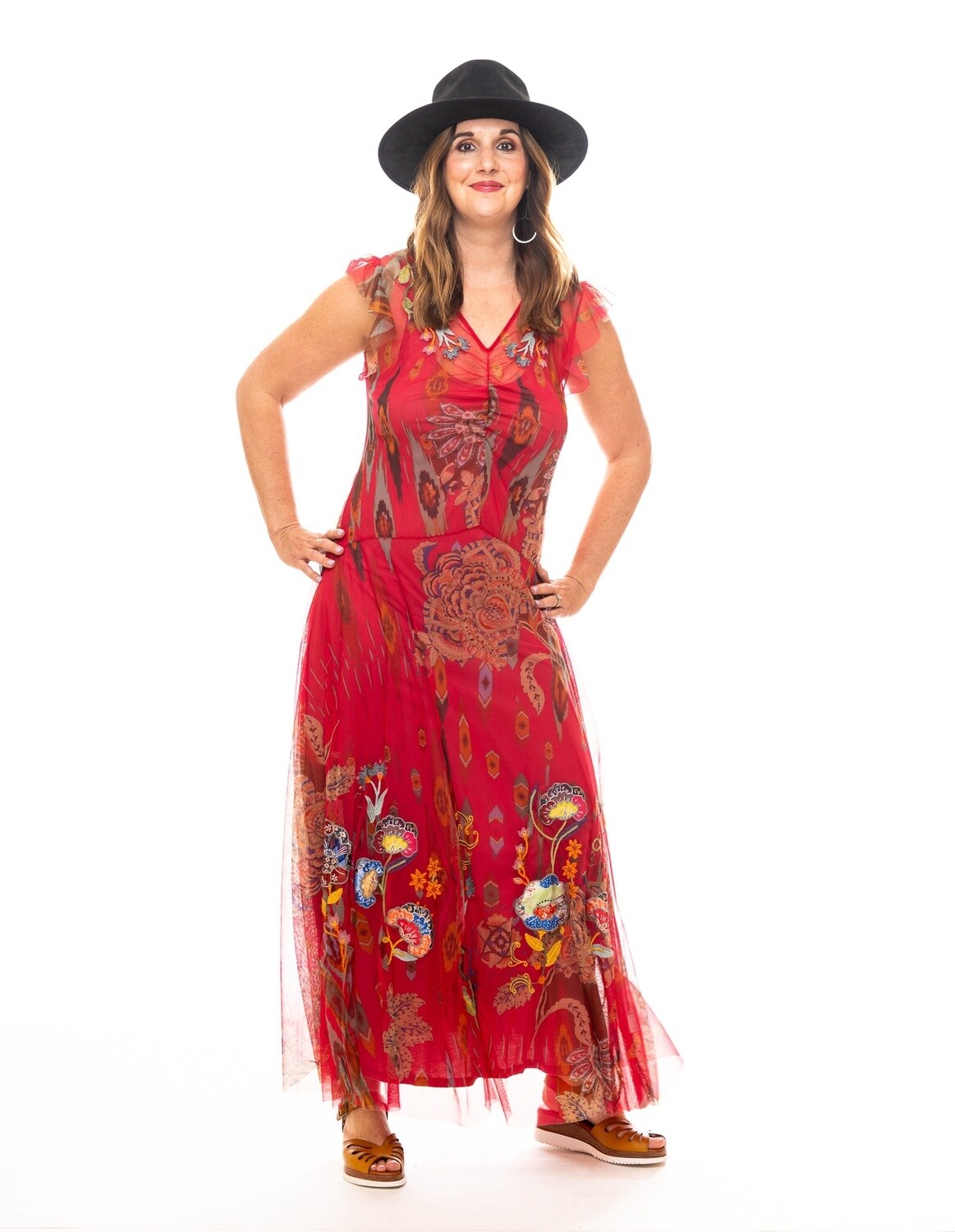 Feather Lark Mesh Dress