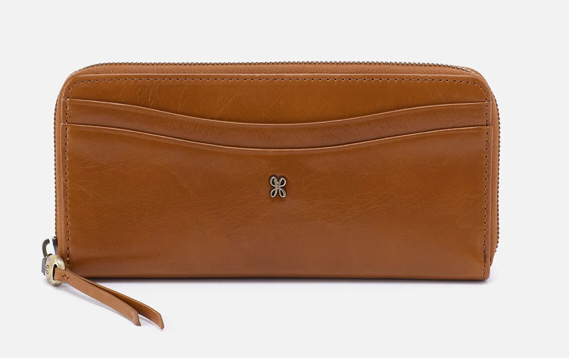 Max Zip Around Wallet, Color: Truffle