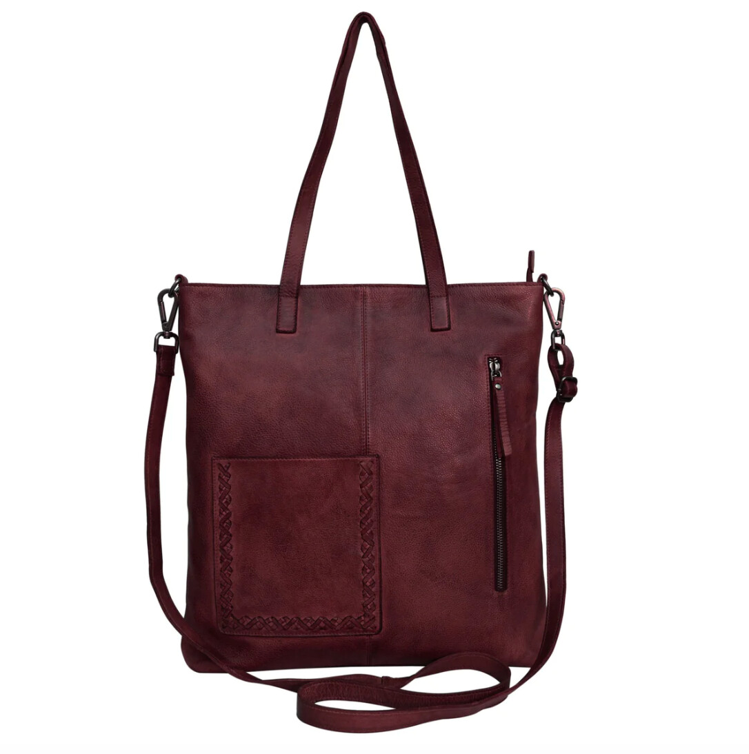 Renee Tote (multiple colors), Color: Oxblood