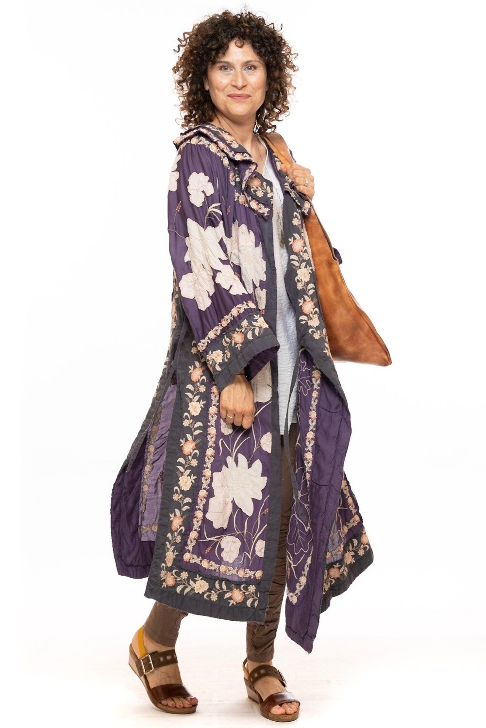 Floral Applique Danji Kimono