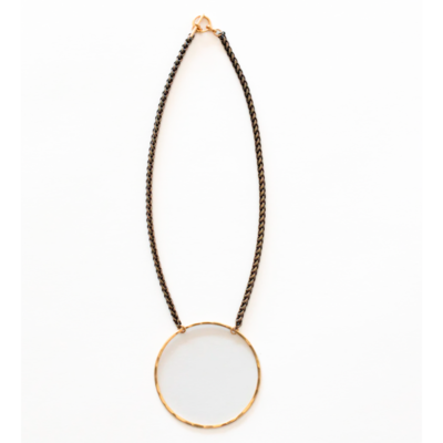 Short Circle Necklace Brass