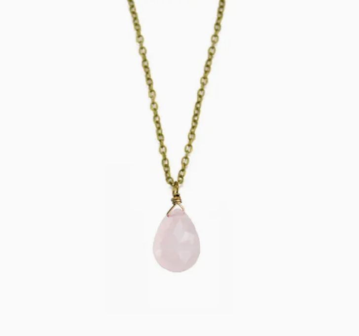 Simple Rose Quartz Pendant