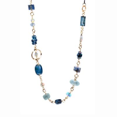 Combo Stones Mixed Metals Necklace