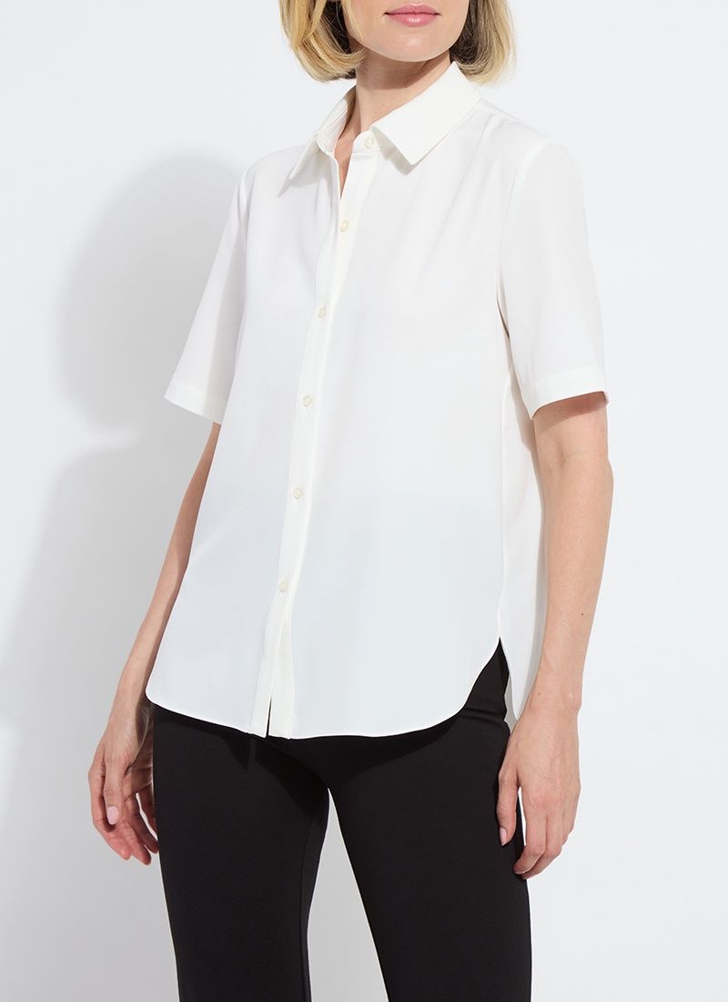 Short Sleeve Parker Blouse