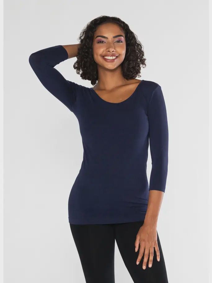 Bamboo 3/4 Sleeve Top (multiple colors)