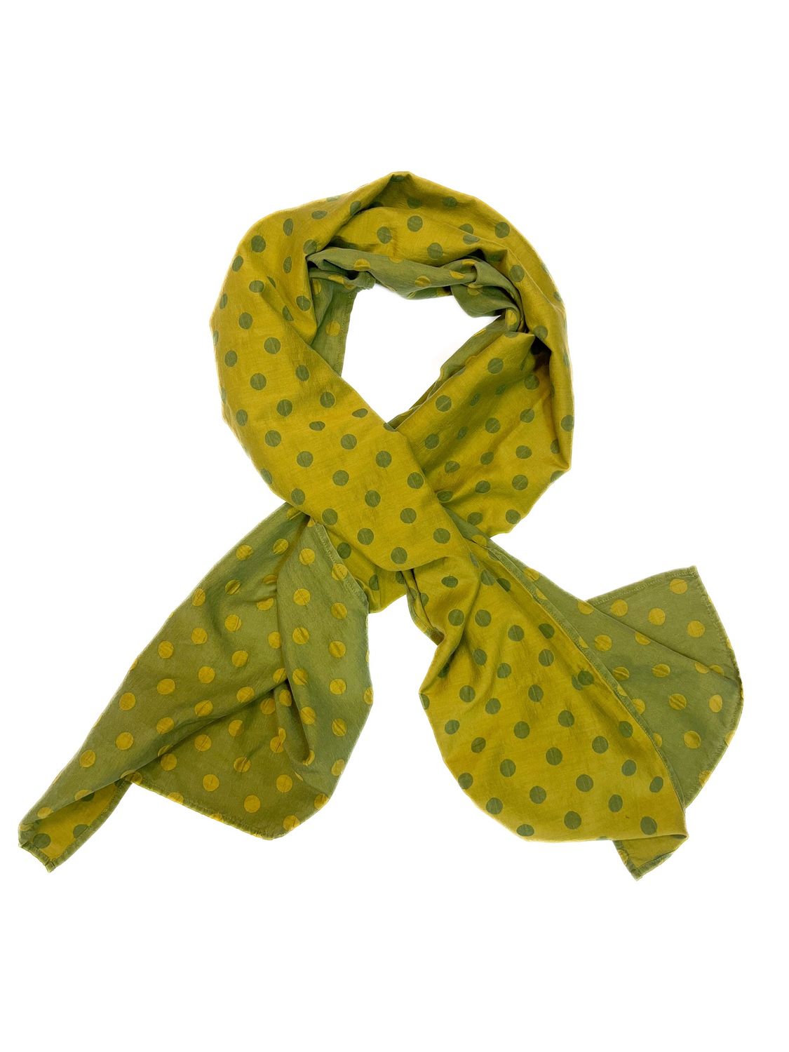 Dot Scarf, Color: Olive
