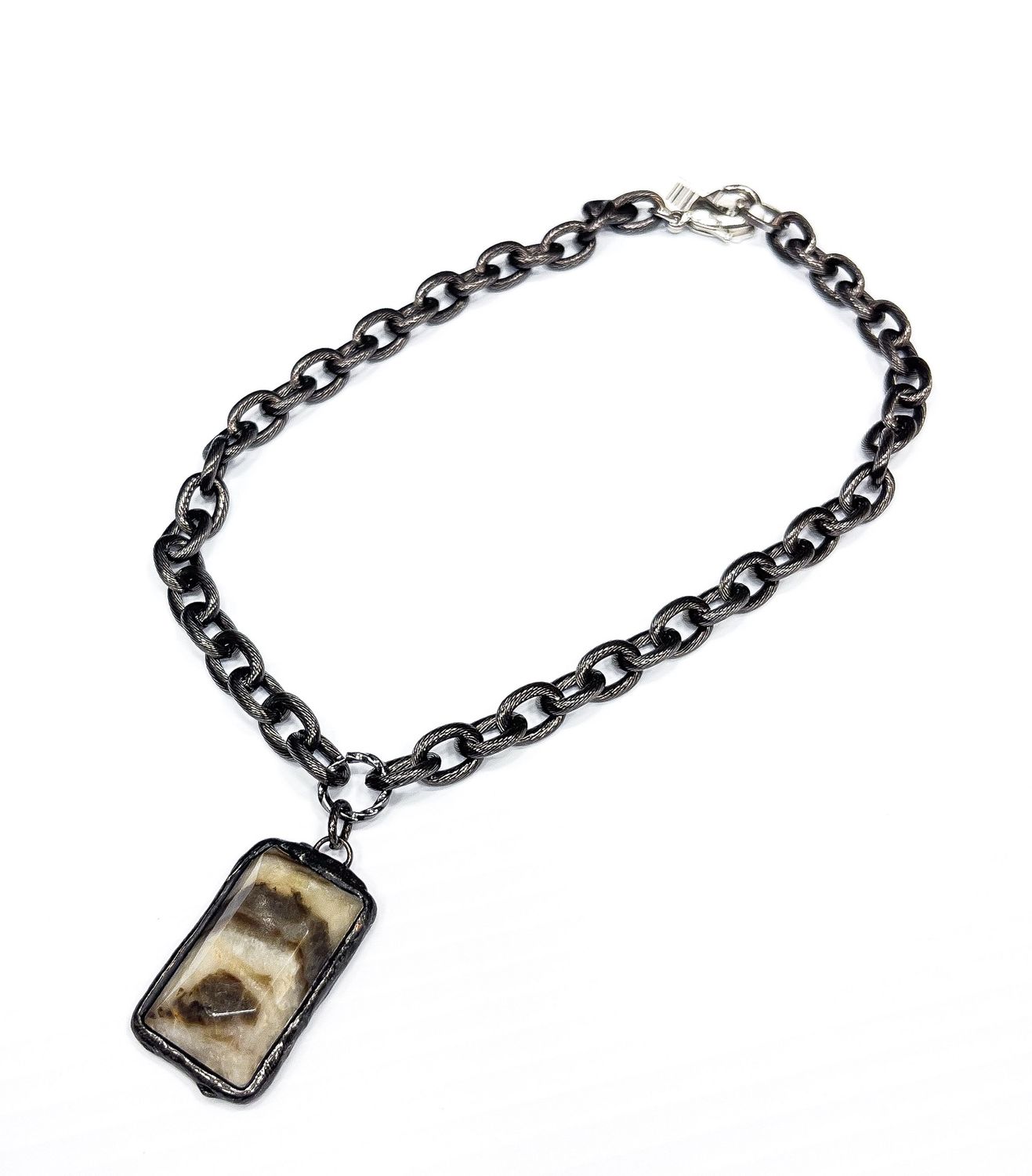 Rectangle Stone Pendant