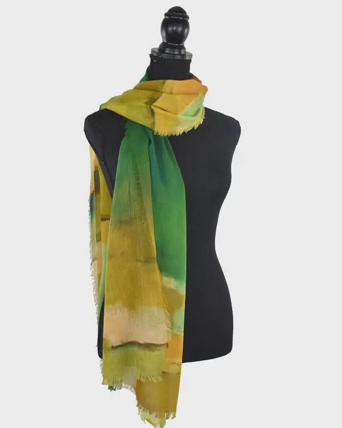 Aurora Watercolor Scarf