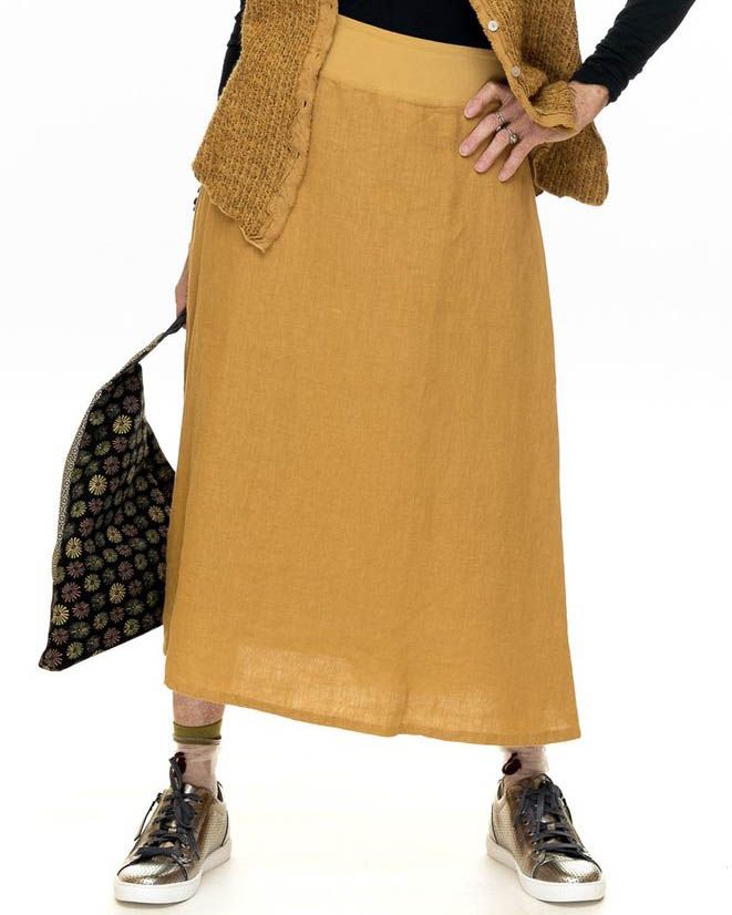 Midi A-Line Skirt