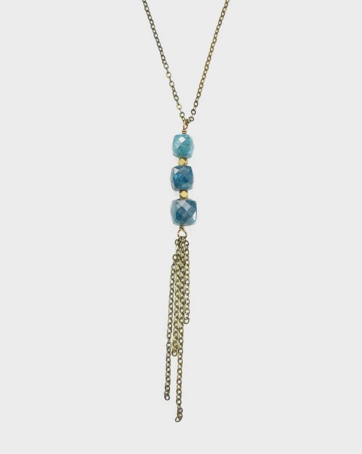 Apatite Tassel Necklace