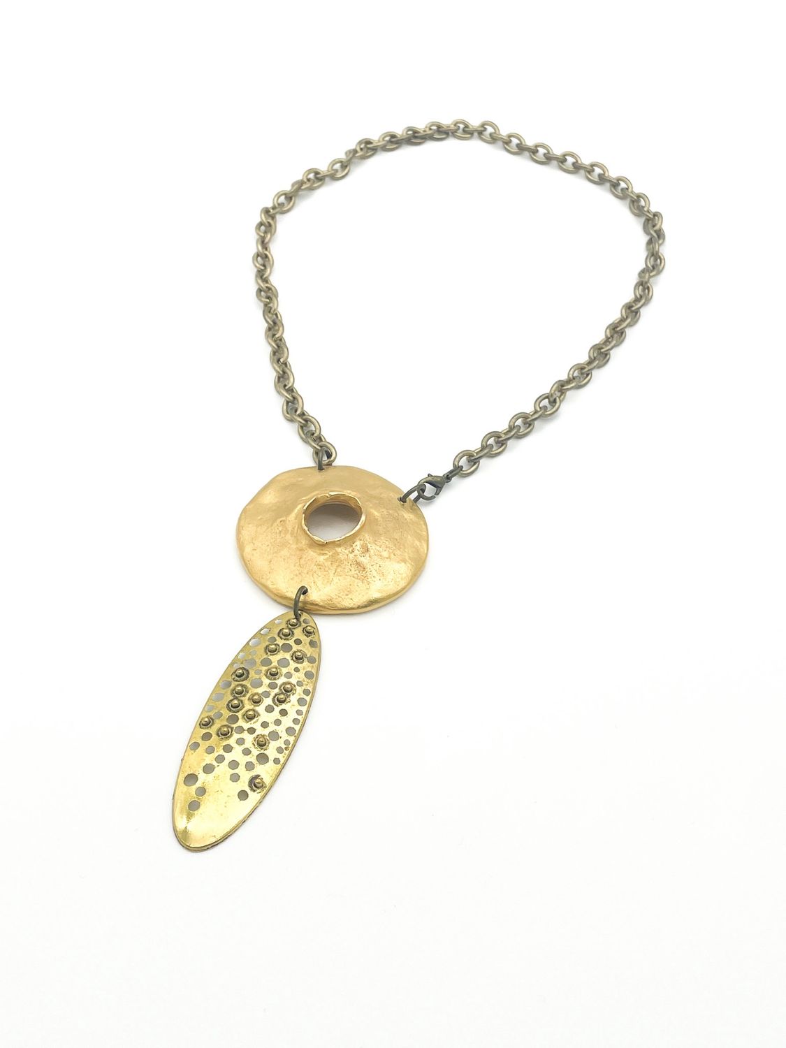 Abstract Circle Necklace