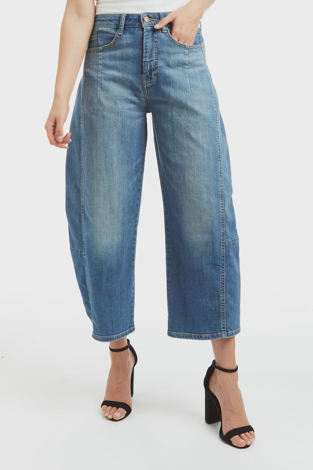 Barrel Crop Jean (multiple colors)