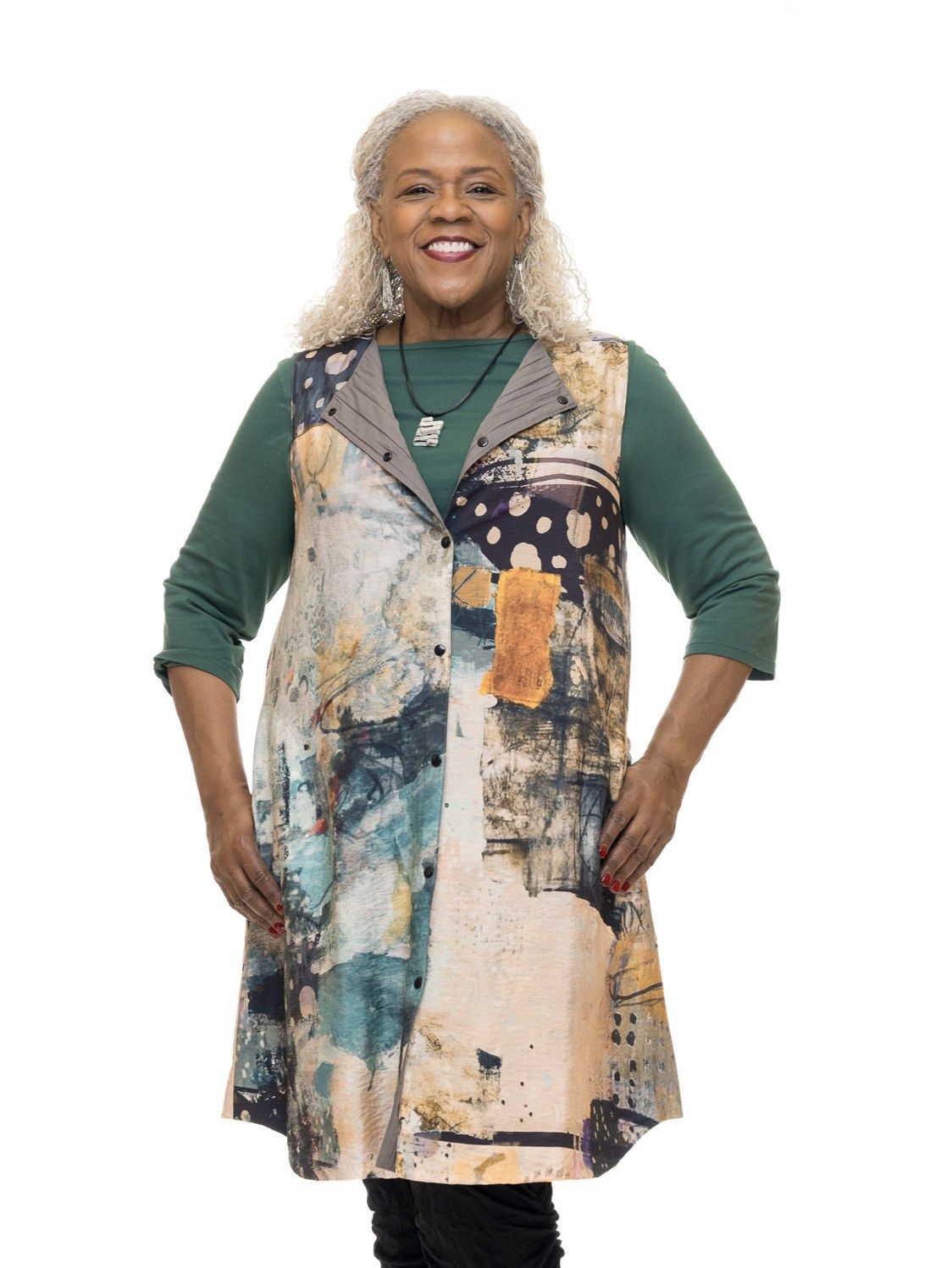Abstract Reversible Vest