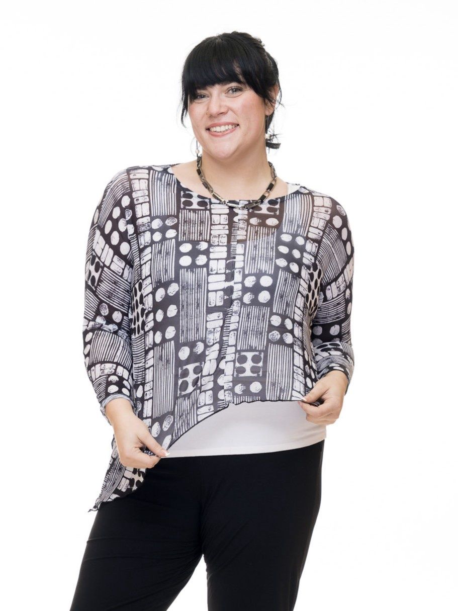 Tetris Mesh Top (multiple colors)