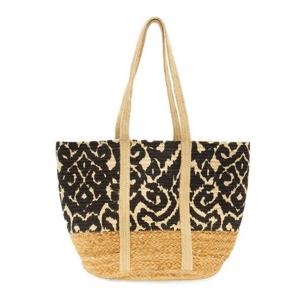 Geo Vines Jute Tote