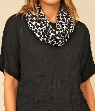 Crinkle Scarf, Color: Caviar