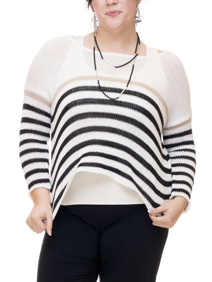 Kate Striped Crew Sweater