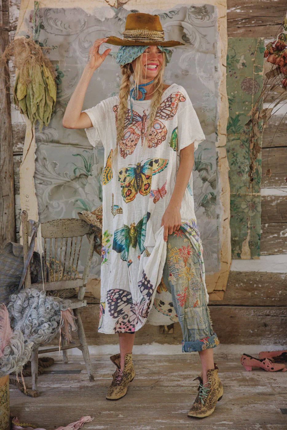 Passion Du Papillon Tee Dress