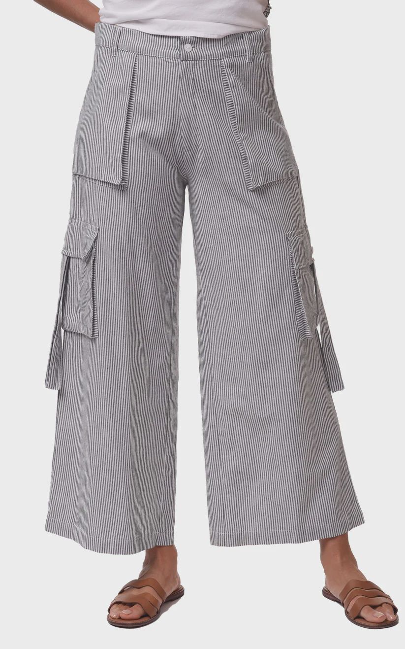 Calista Cotton Stripe Pant