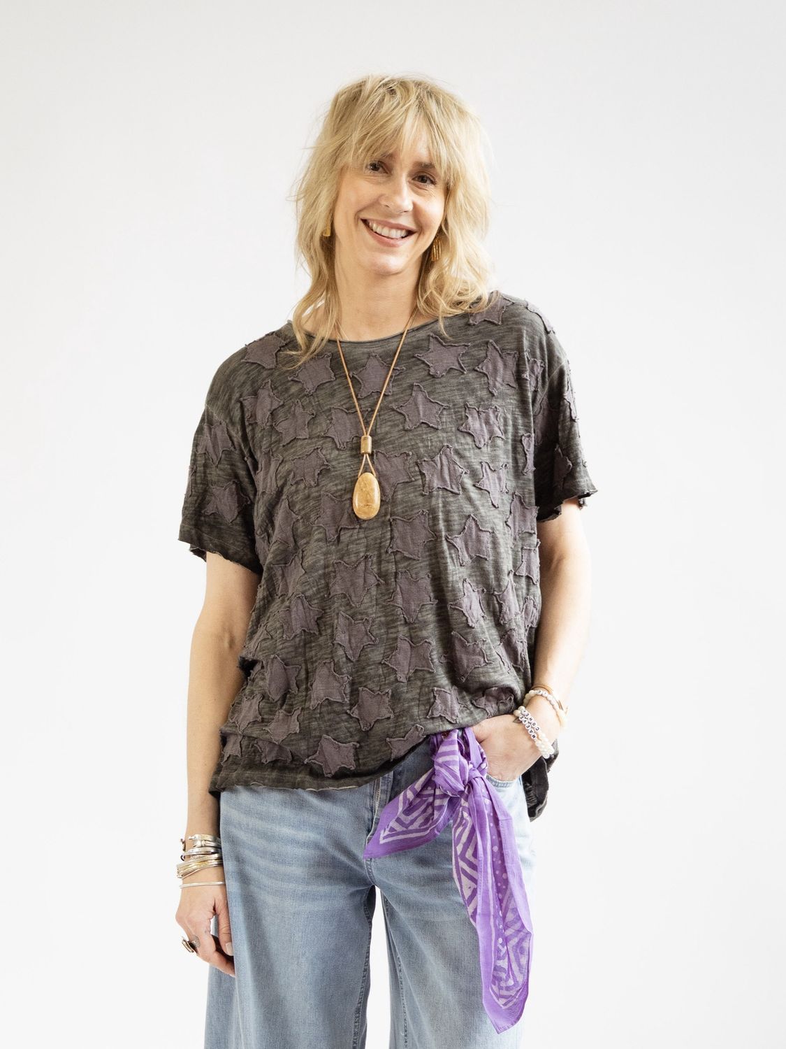 Little Star Applique Tee (multiple colors), Color: Twilight, Size: One Size