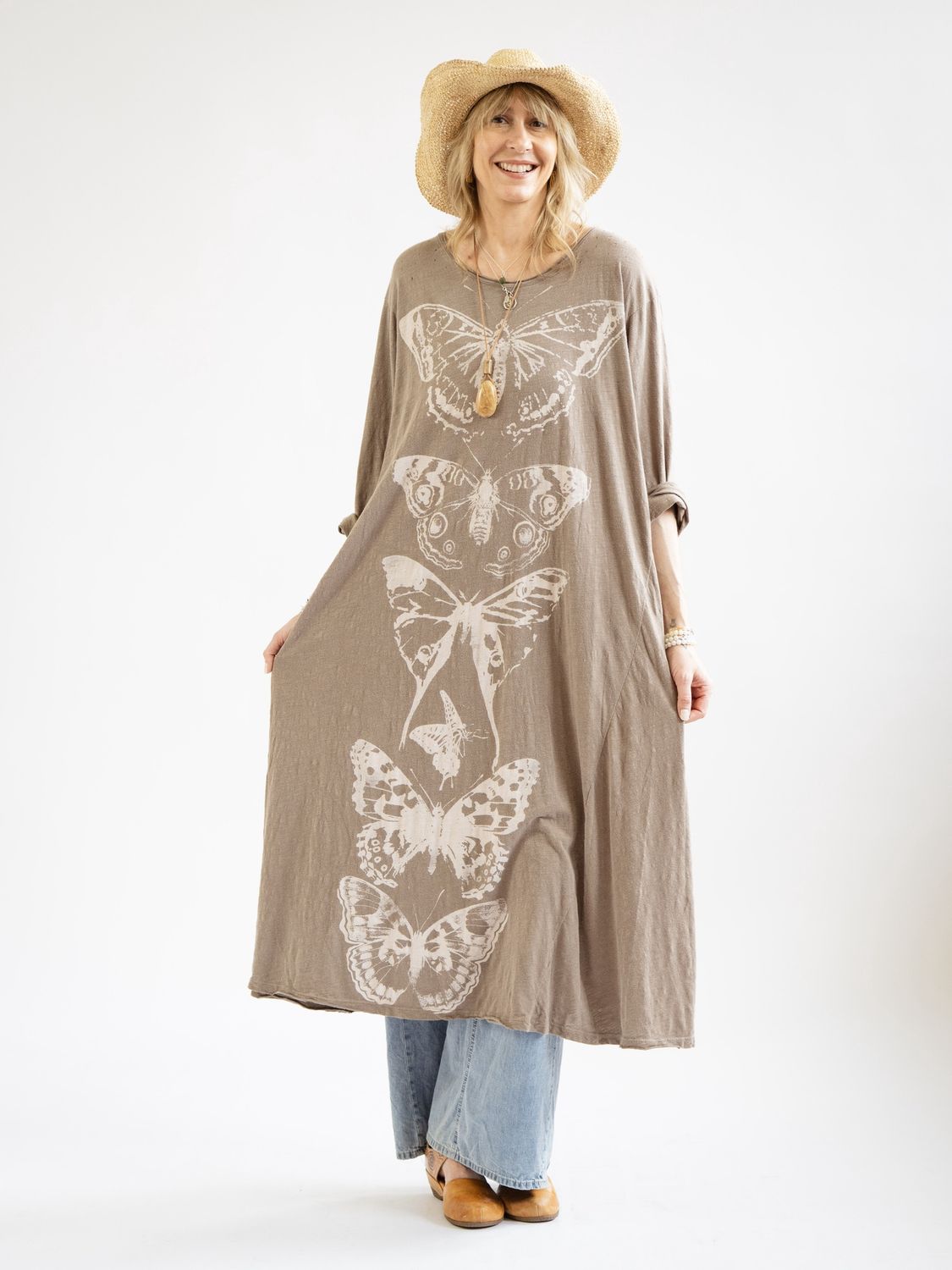 Butterfly Viggo Long Sleeve Dress
