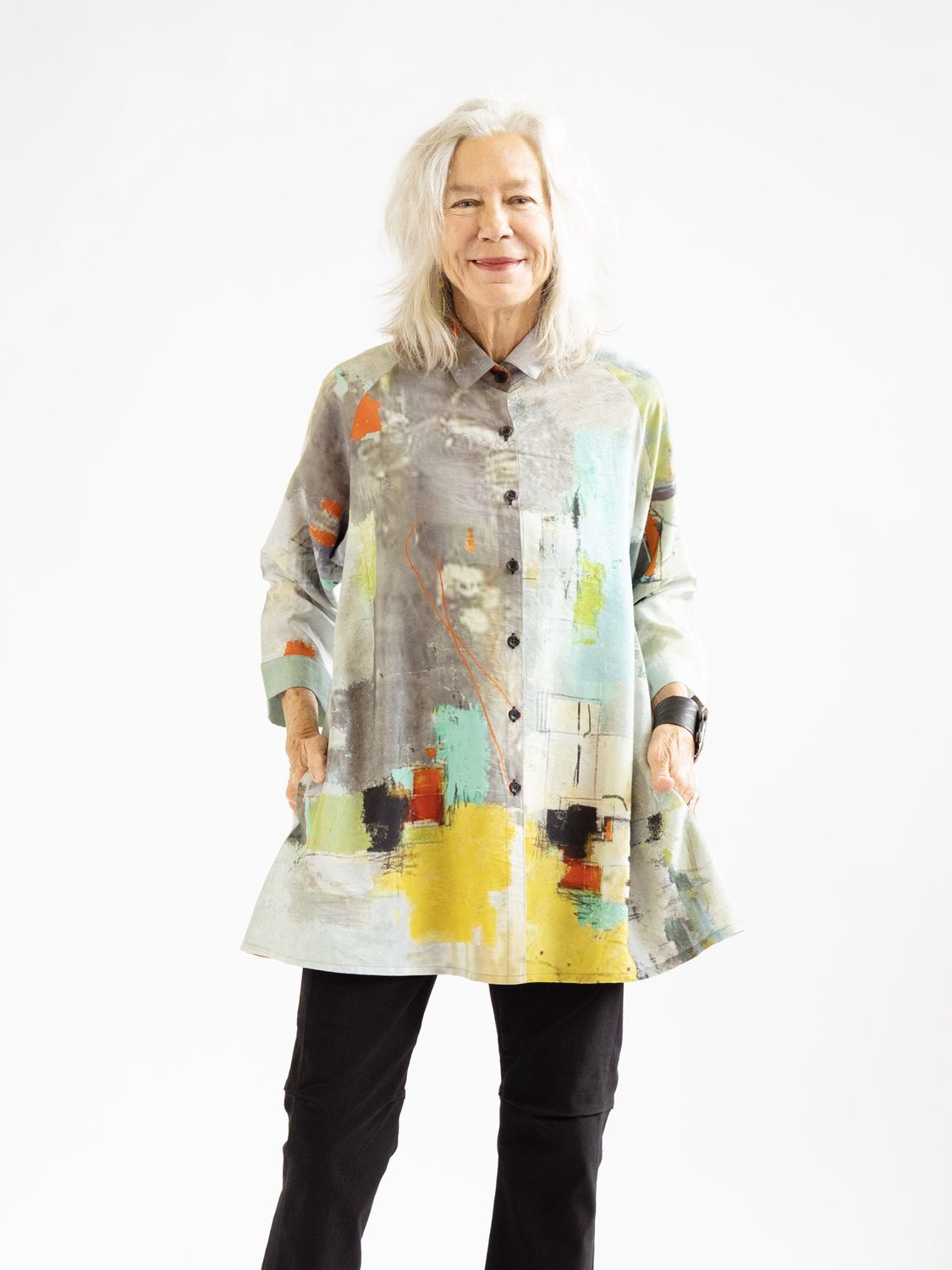 Collar Button Tunic (multiple colors)