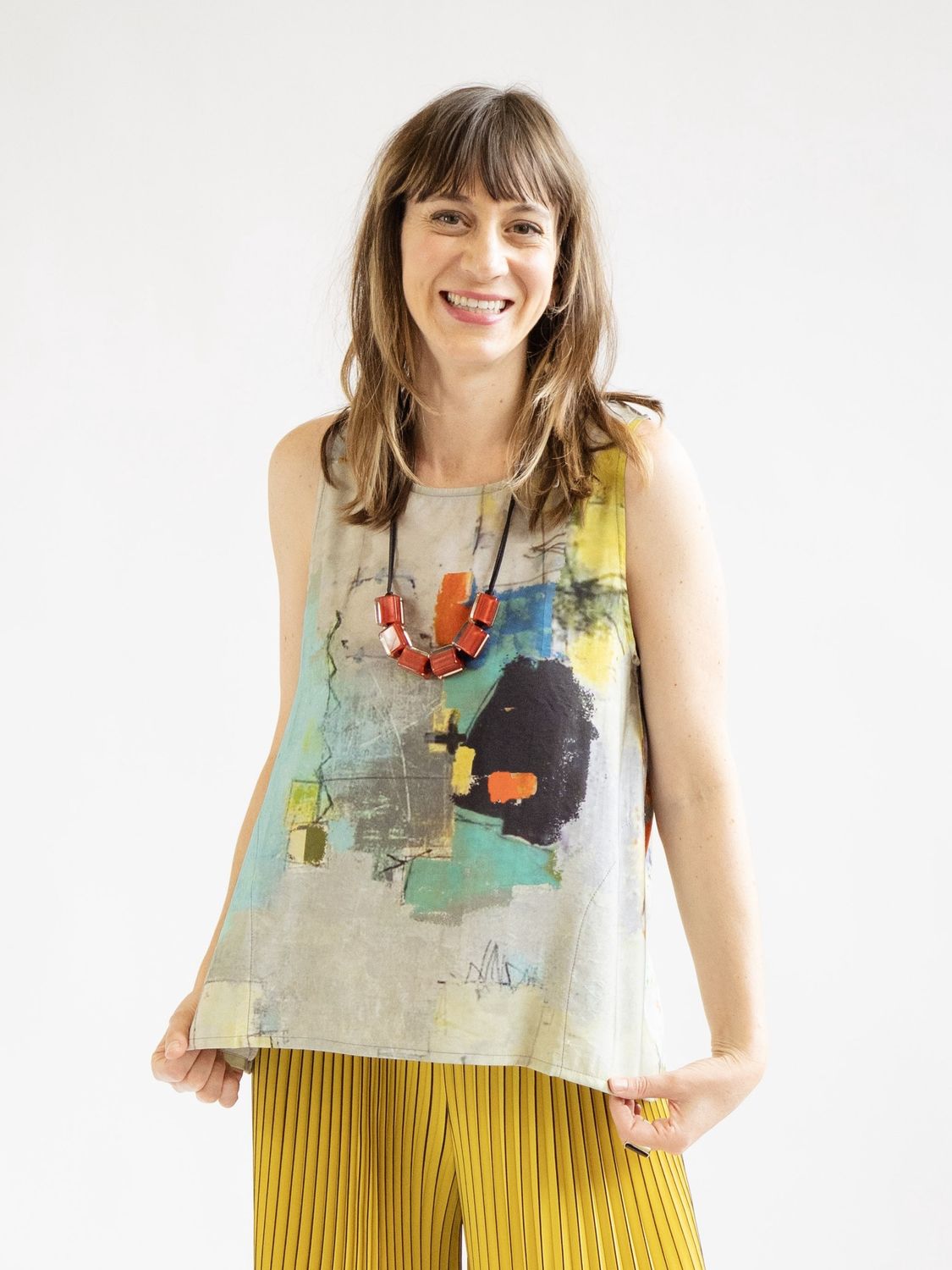 Abstract High Low Tank (multiple colors)