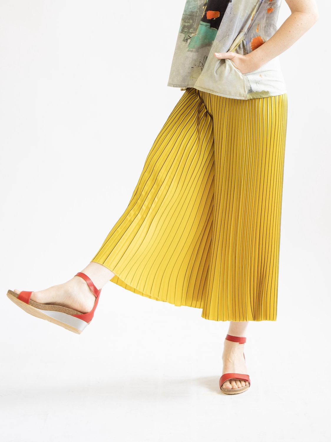 Pleat Stripe Pant