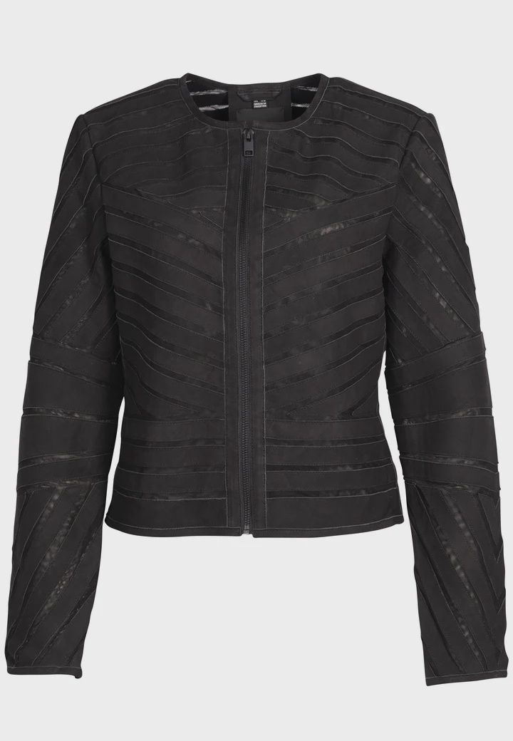 Nubuck Cutout Jacket