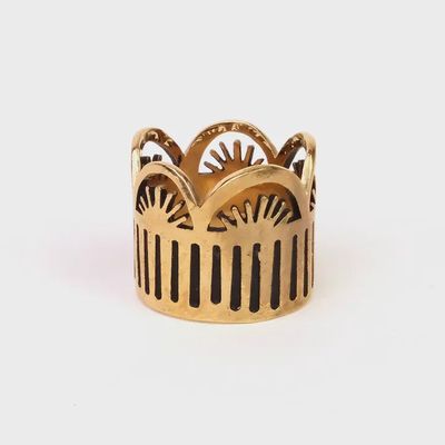 Leah Brass Bandana Ring