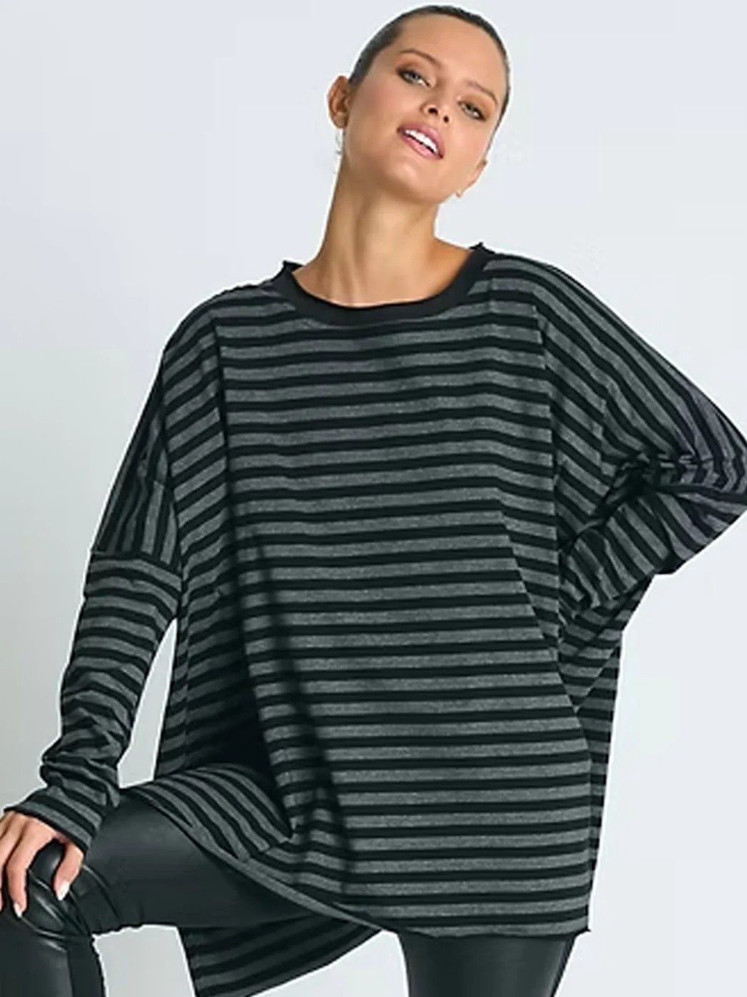Boarder Stripe Crew Swing Tee