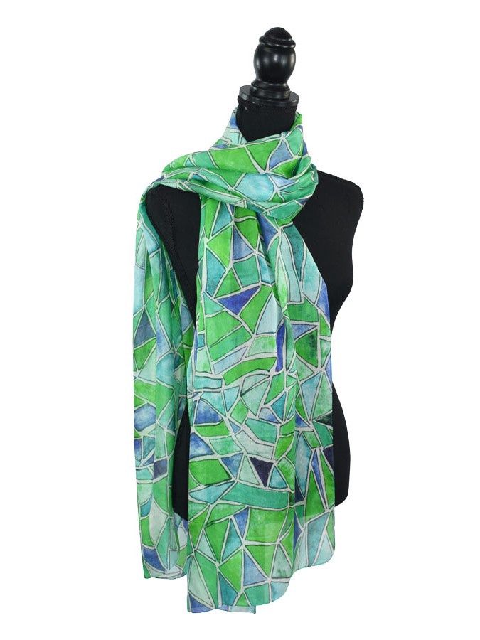 Celebration Stained Glass Scarf, Color: Green