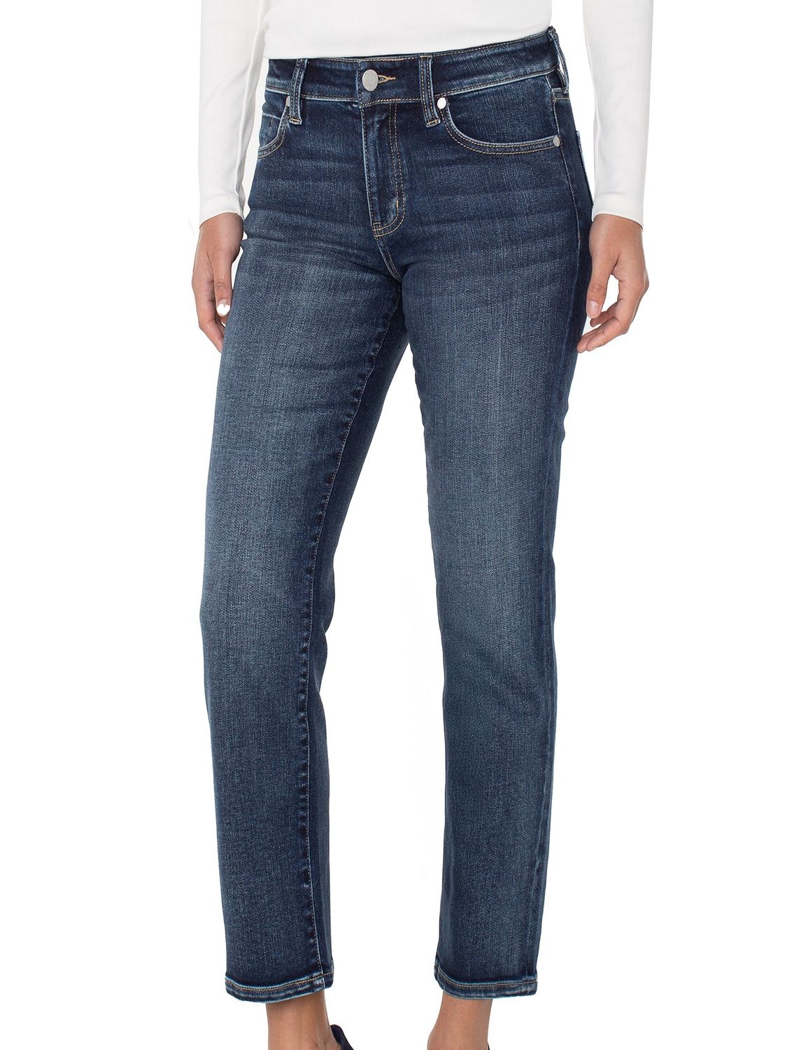 Liv Relaxed Skinny Denim, Color: Wells, Size: 0/25