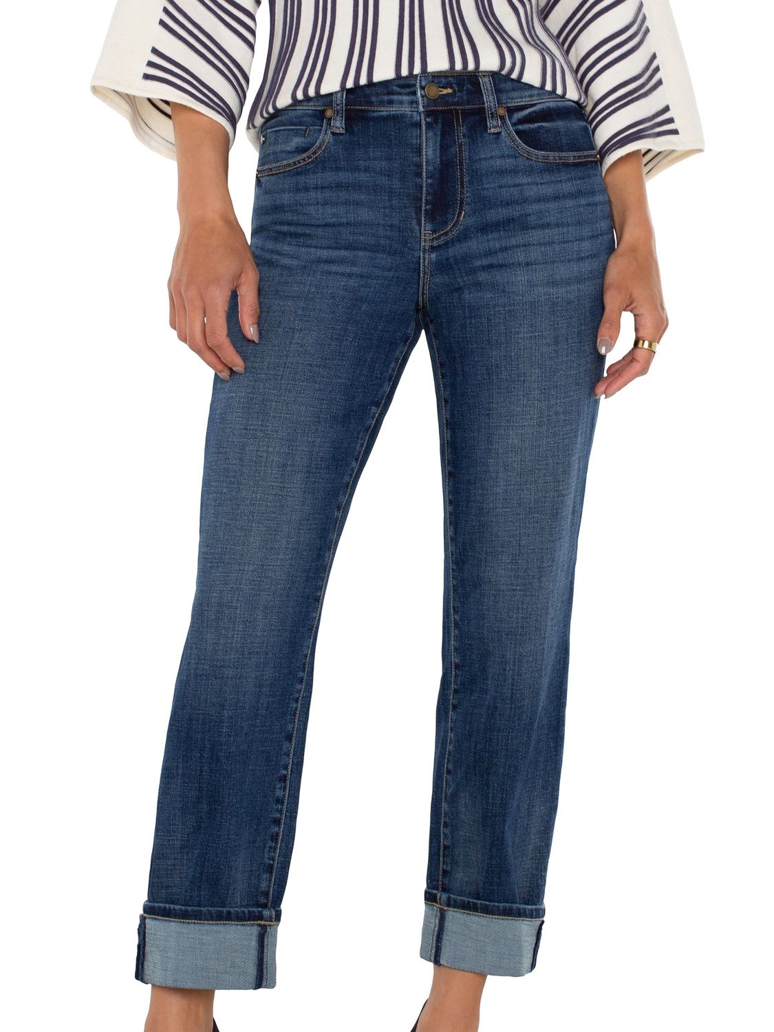 Marley Girlfriend Cuffed Denim