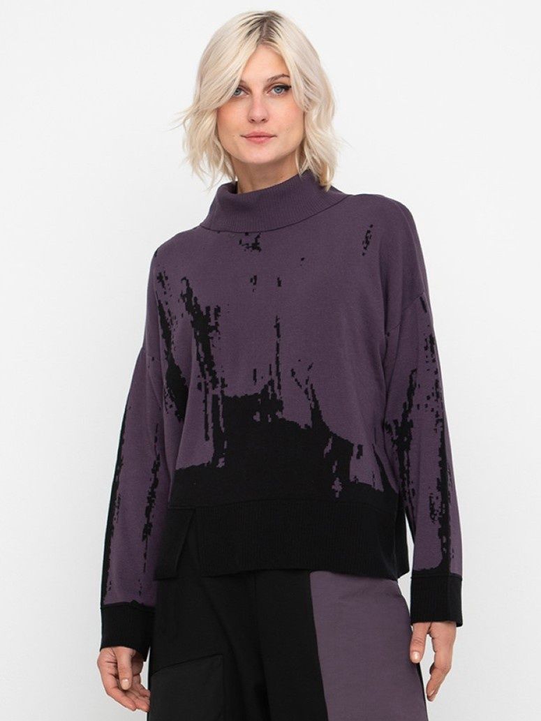 Reversible Mock Sweater