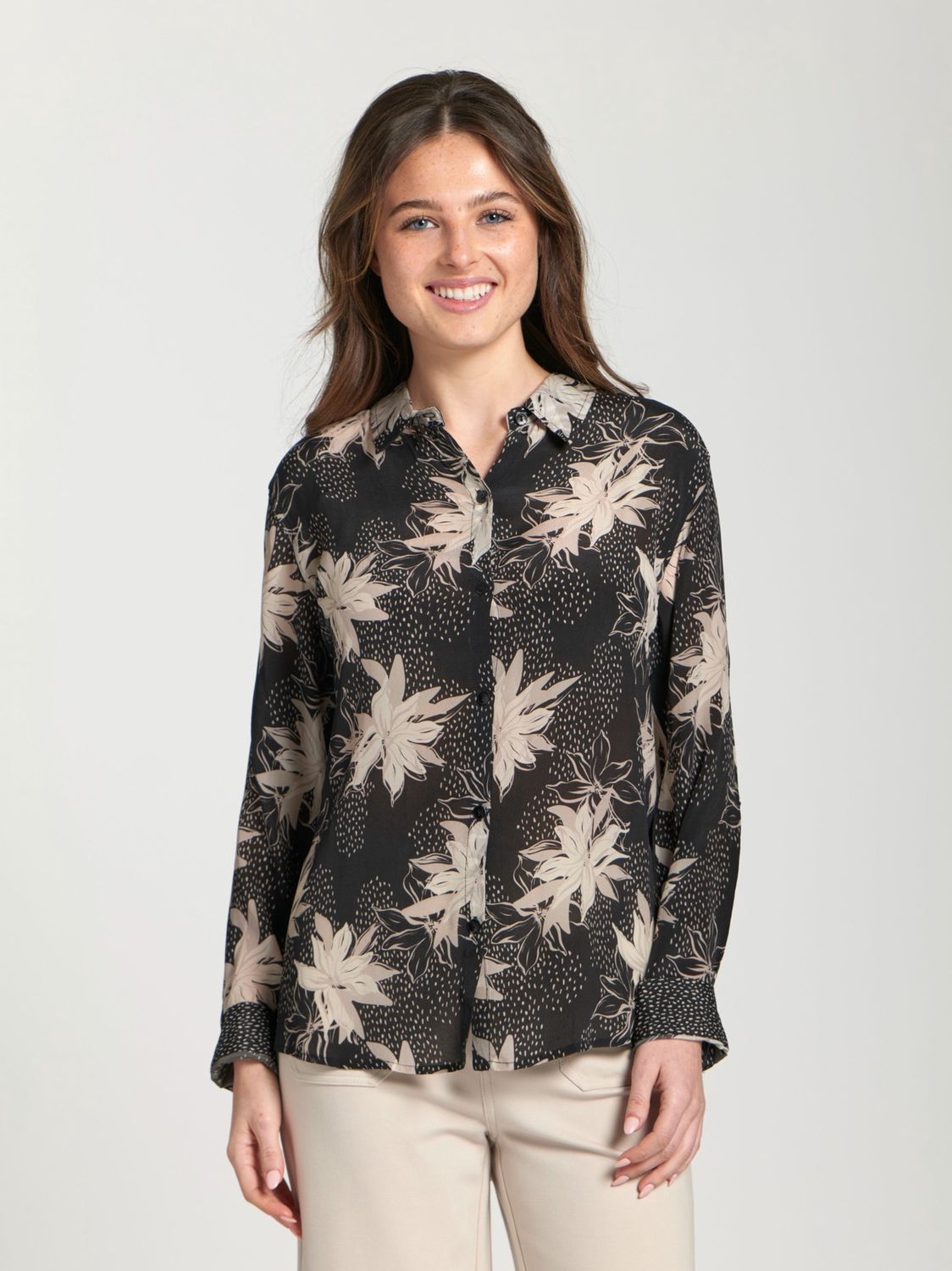 Botanical Button Up Blouse
