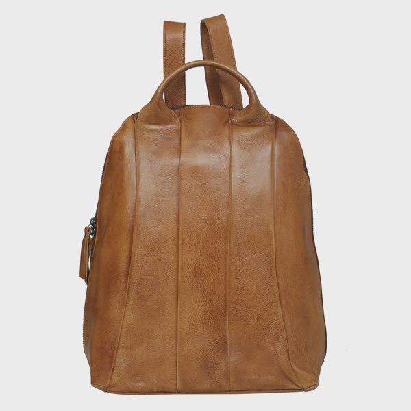 Moore Leather Backpack, Color: Cognac
