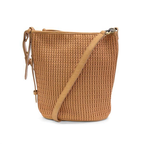 Collins Braided Crossbody, Color: Camel