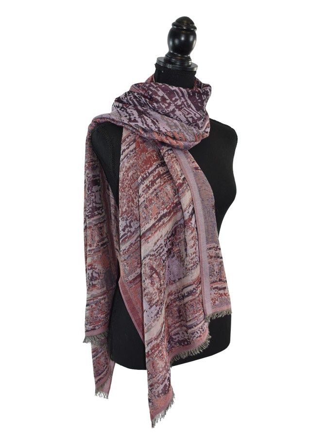 Azteca Narrow Woven Scarf (multiple colors)