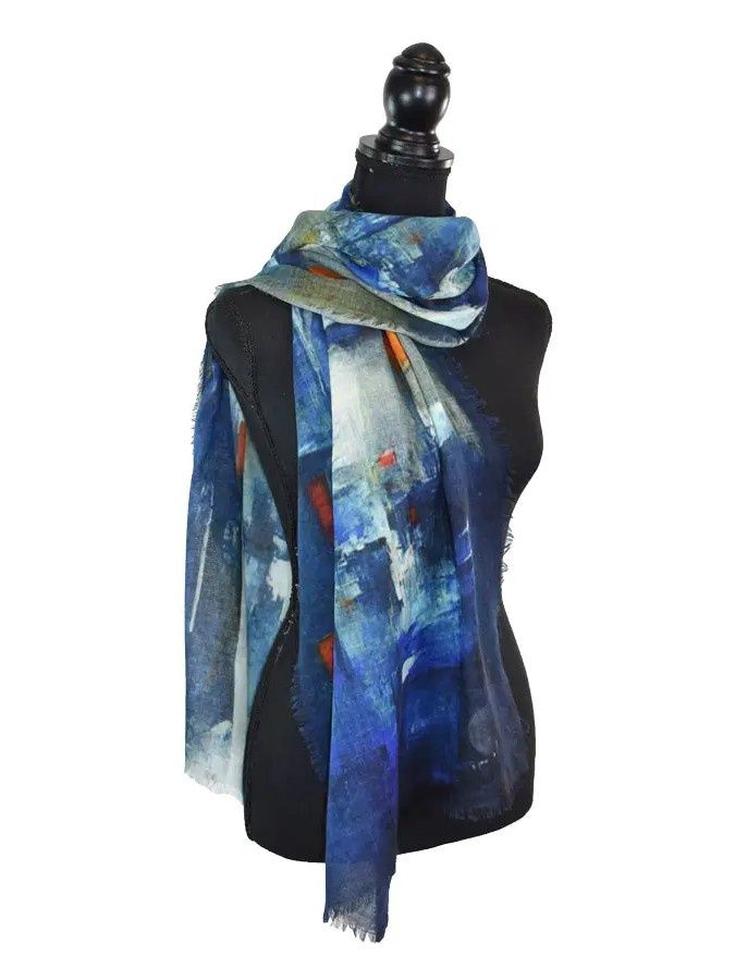 Carousel Narrow Abstract Scarf