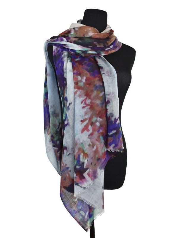 Emirate Floral Wool Scarf
