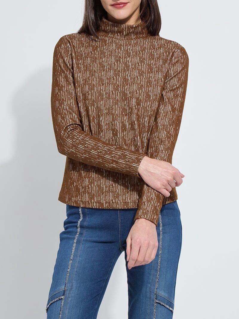 Carter Textured Long Sleeve Turtleneck