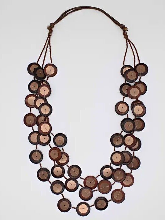 Brown Iridescent Arabella Necklace