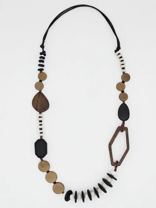 Wood Bead Gabby Necklace